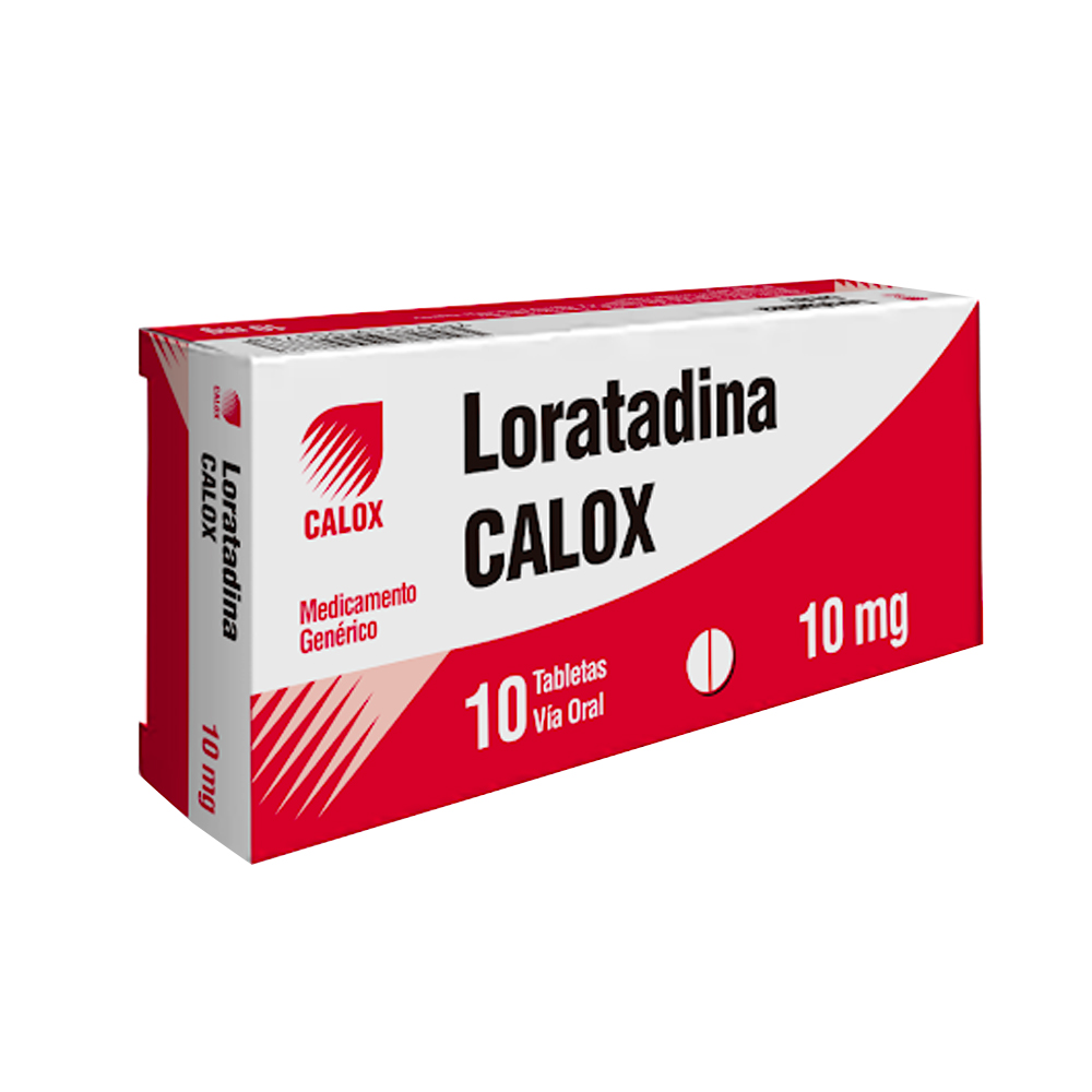 Loratadina Calox 10mg 10 Tabletas