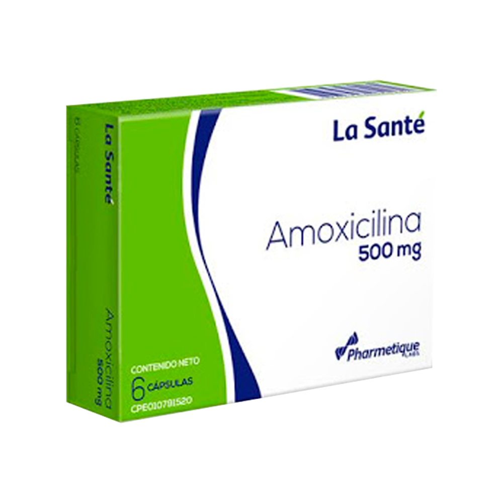 Amoxicilina La Santé 500mg 6 Cápsulas