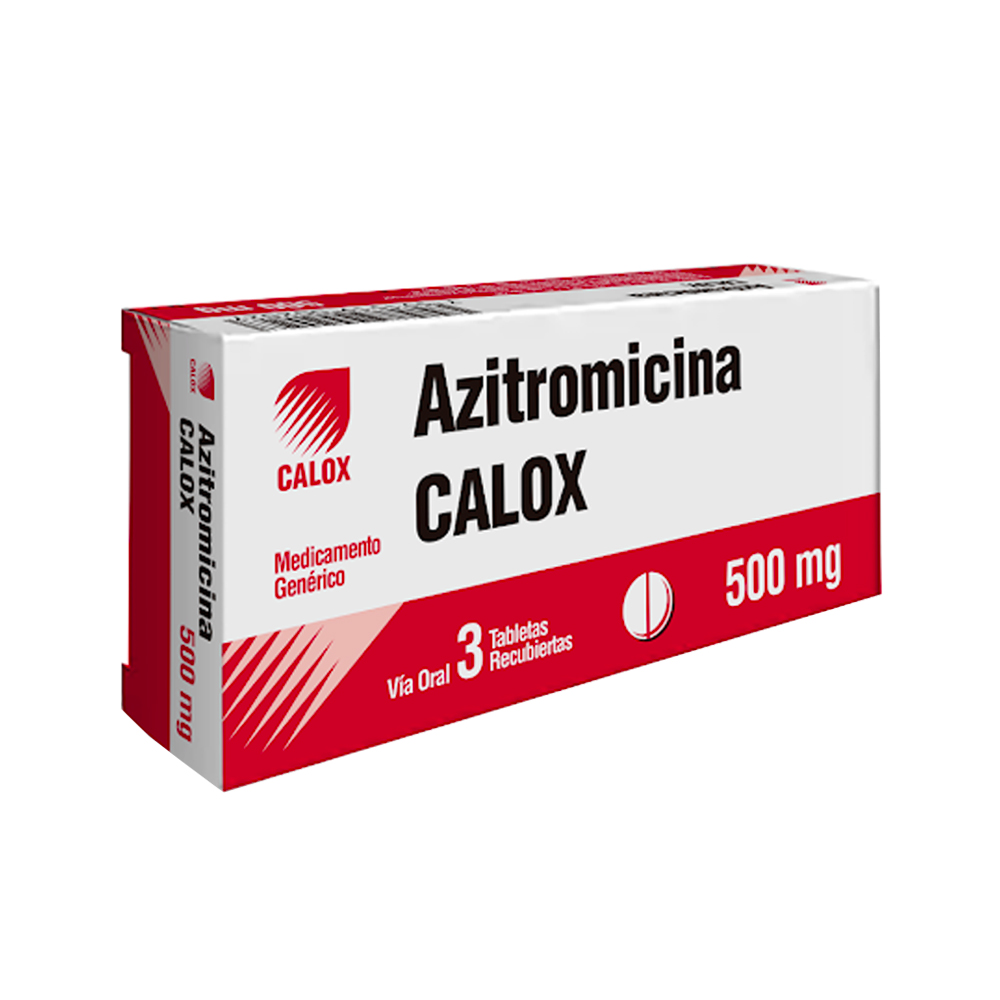 Azitromicina Calox 500mg 3 Tabletas