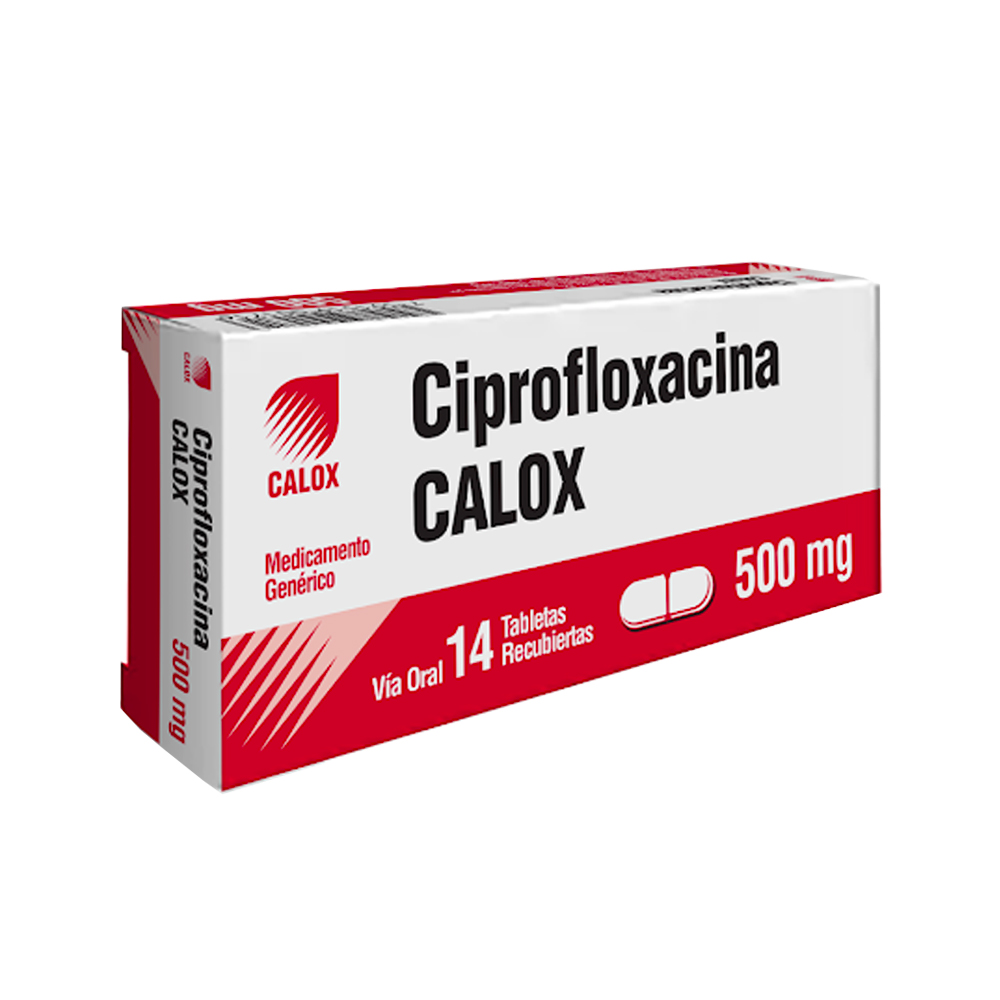 Ciprofloxacina Calox 500mg 14 Tabletas