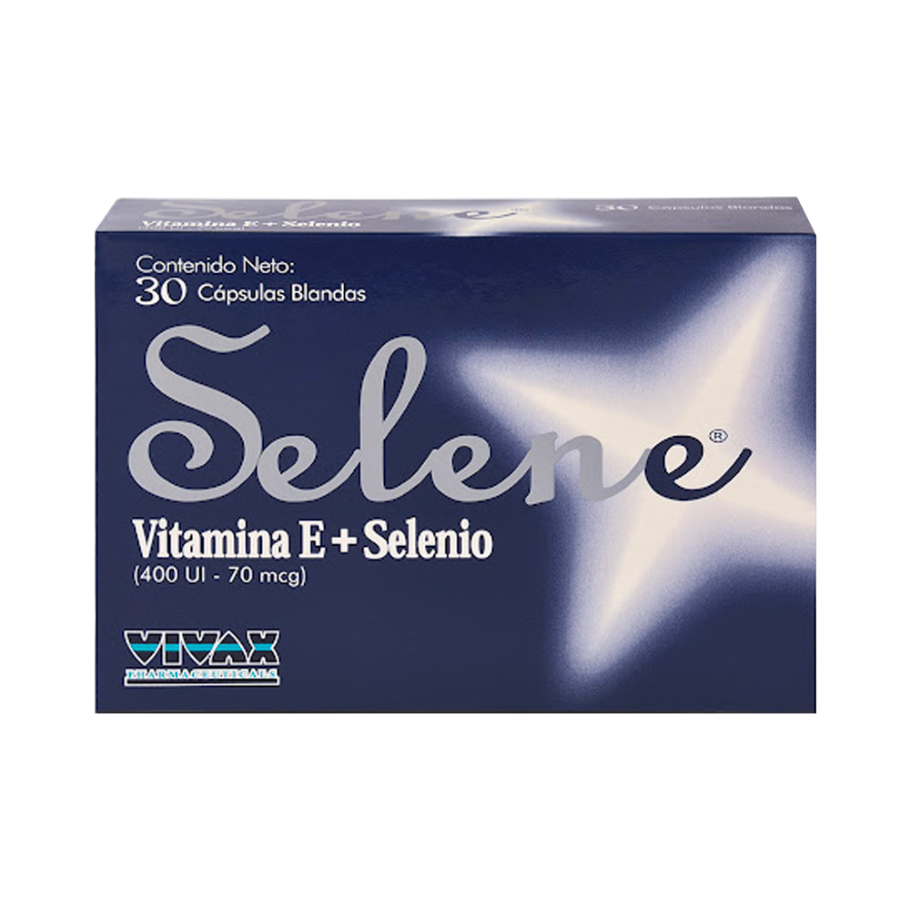 Vitamina E + Selenio Selene 400UI/70mcg 30 Cápsulas