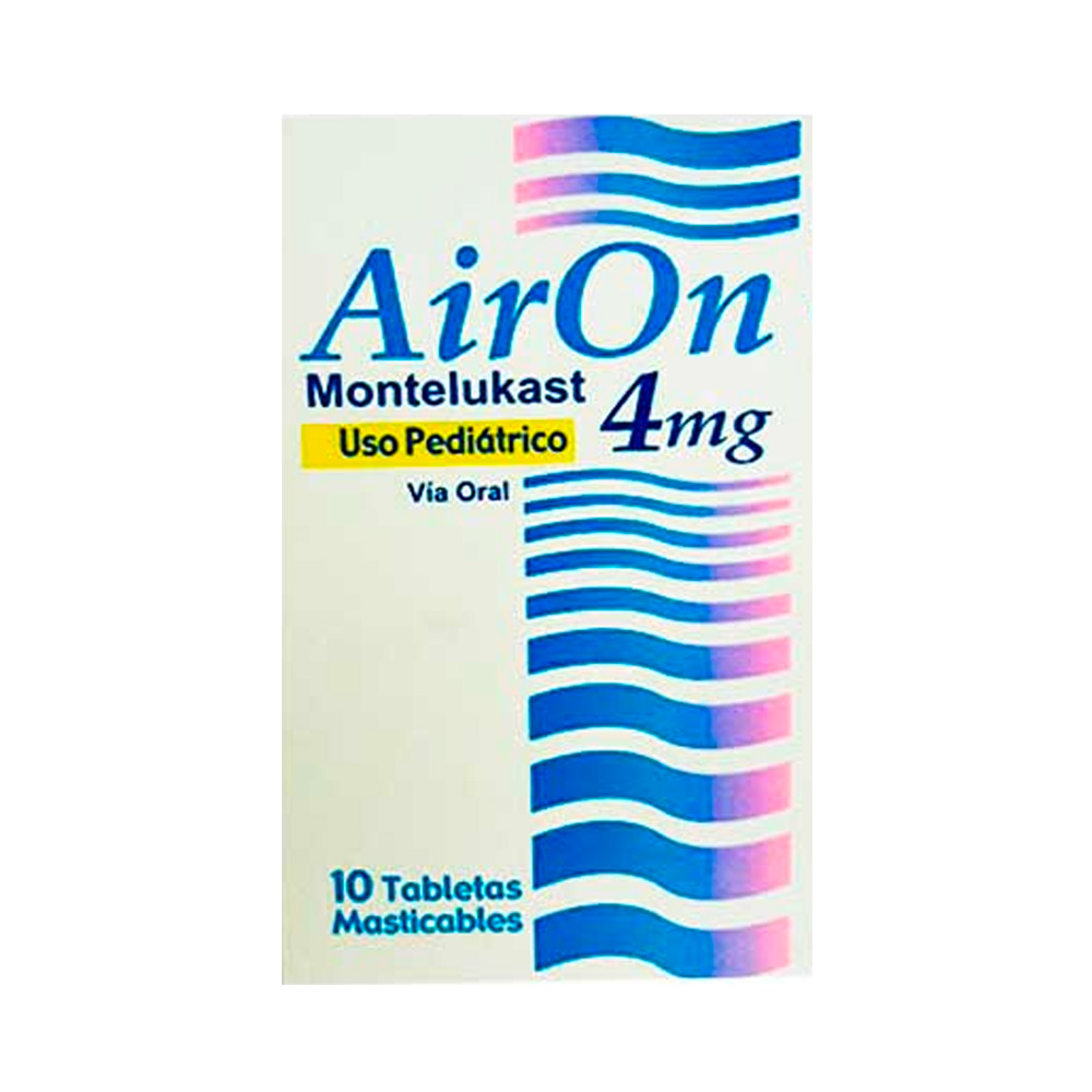 Montelukast Airon 4mg 10 Tabletas Masticables