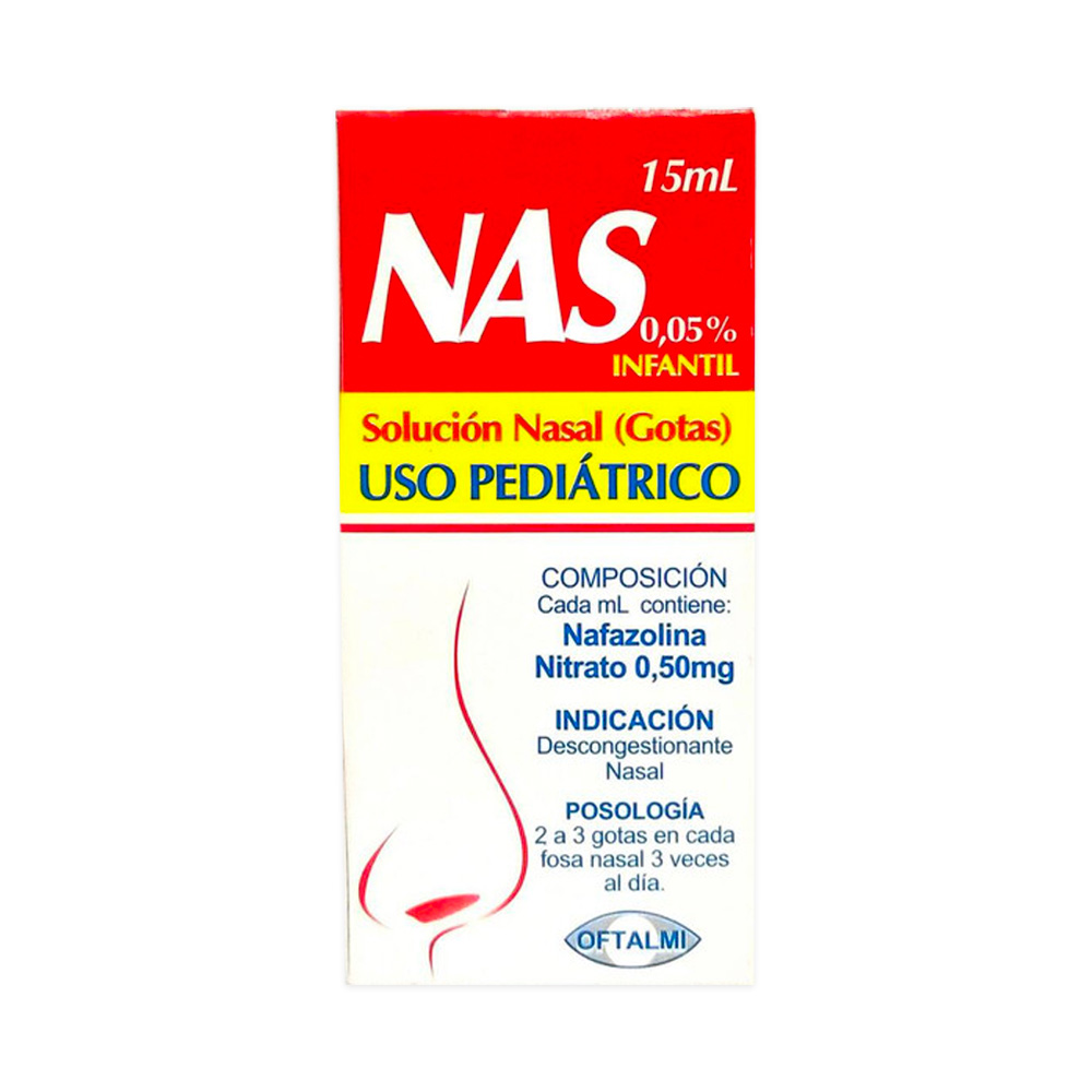 Nafazolina Nas Infantil 0,05% 15 ml