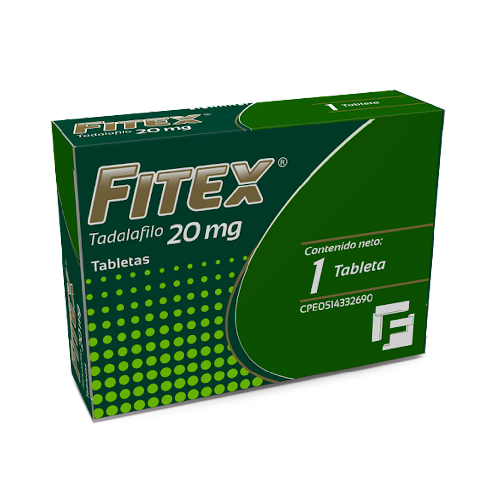 Tadalafilo Fitex 20mg 1 Tableta