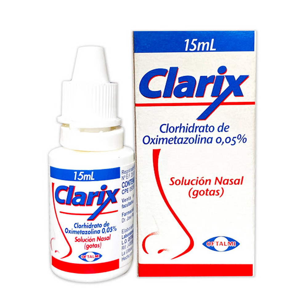 Oximetazolina Clarix 0,05% 15ml Solución Nasal Adulto