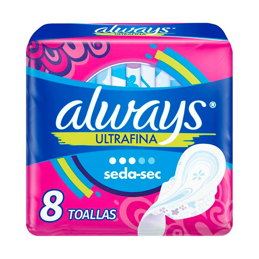 Toallas Sanitarias Always Active Ultra 8uds