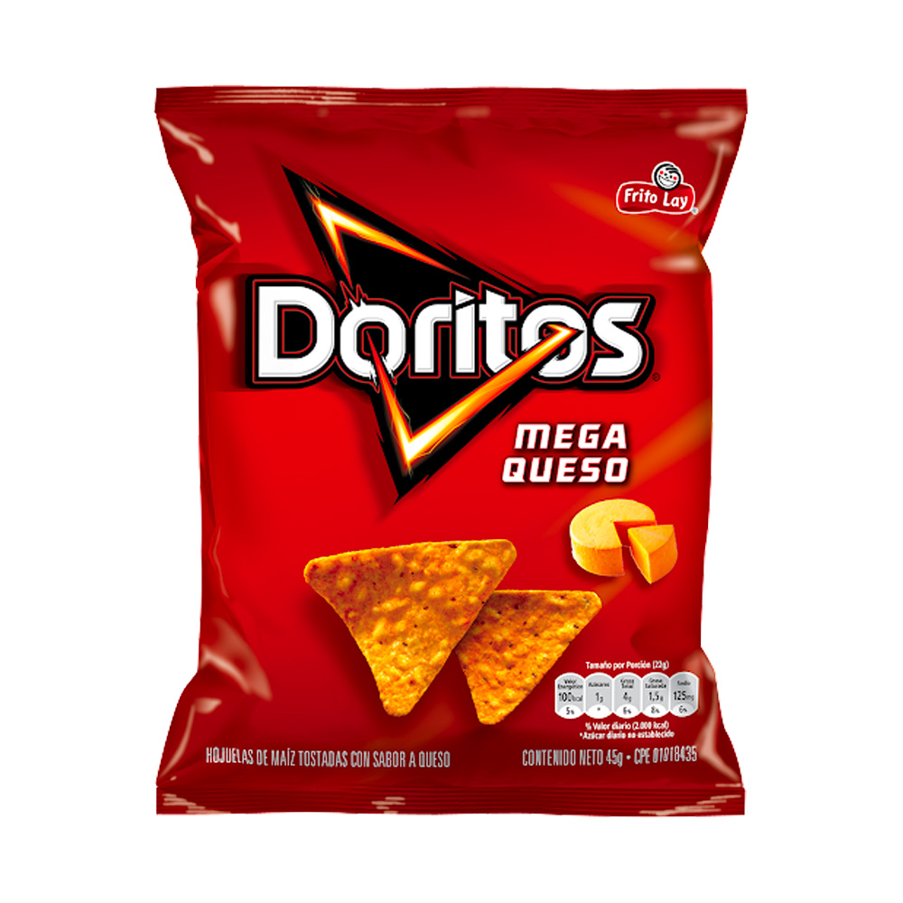 Snack Doritos Mega Queso 45g