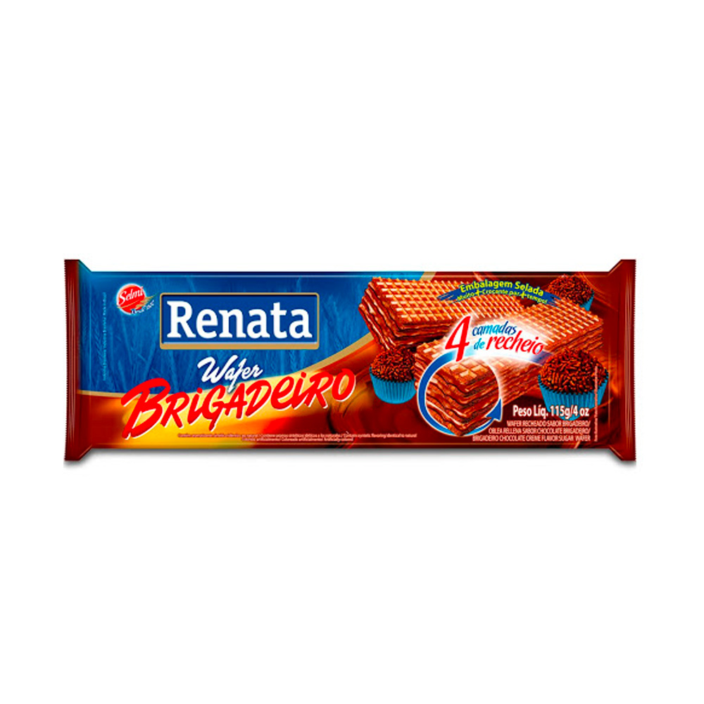 Galleta Renata Wafer Brigadeiro Chocolate 115g