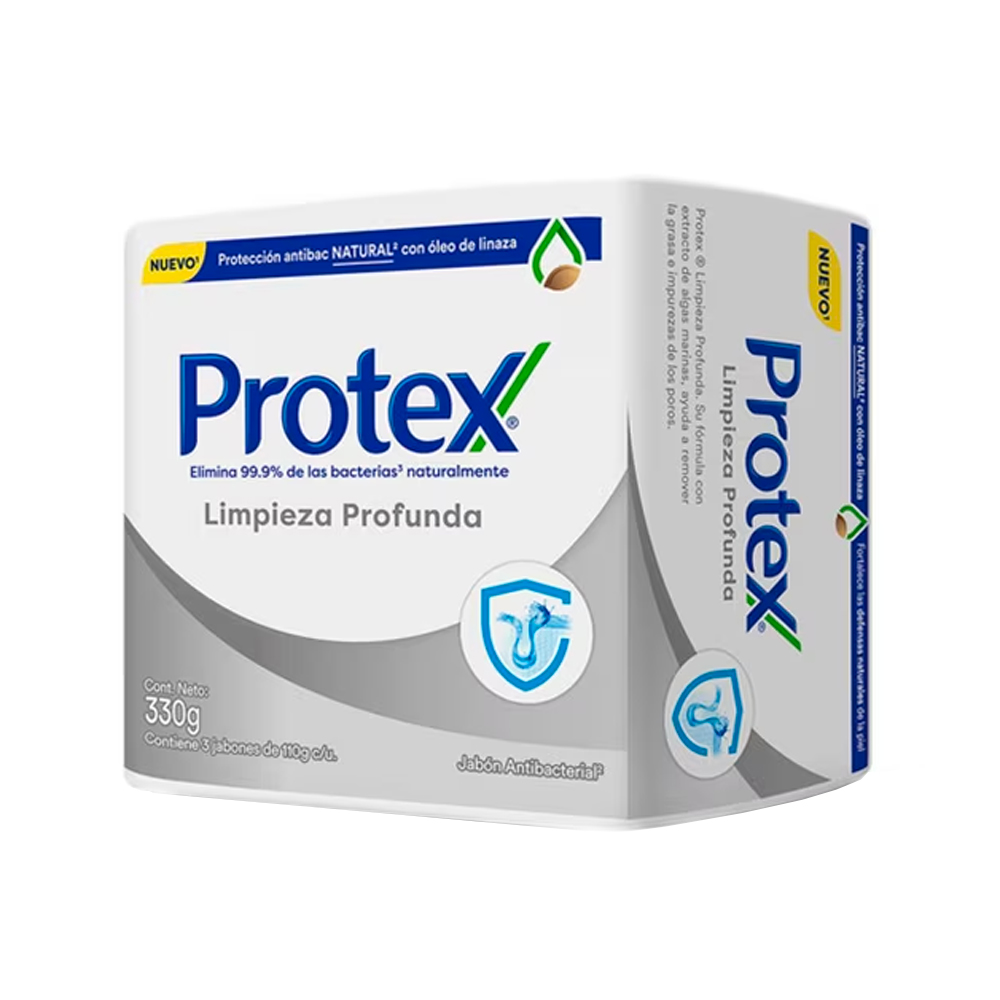 Jabón Protex en Barra Limpieza Profunda 3X110g