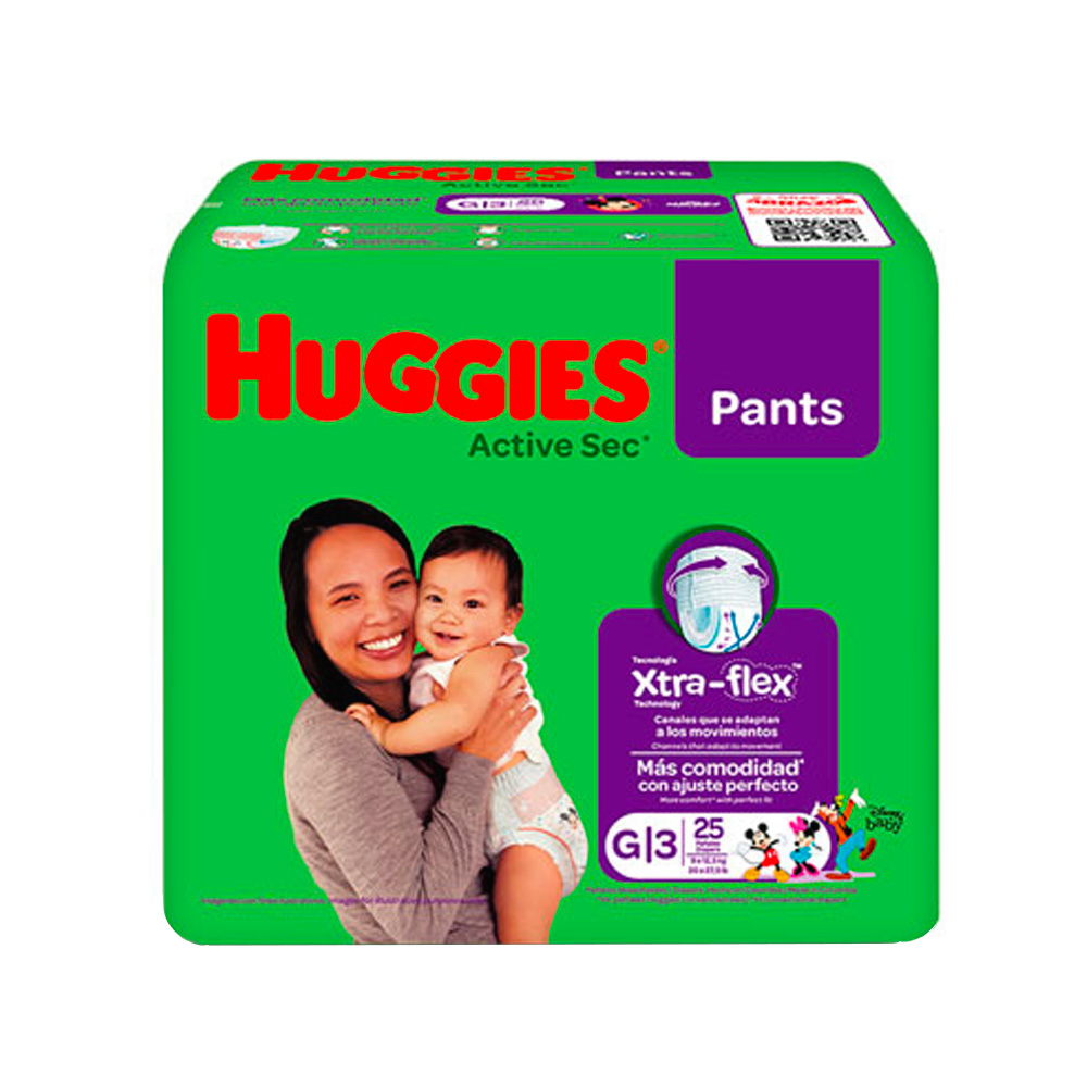 Pants Desechables  Huggies Active Sec Talla G 25uds