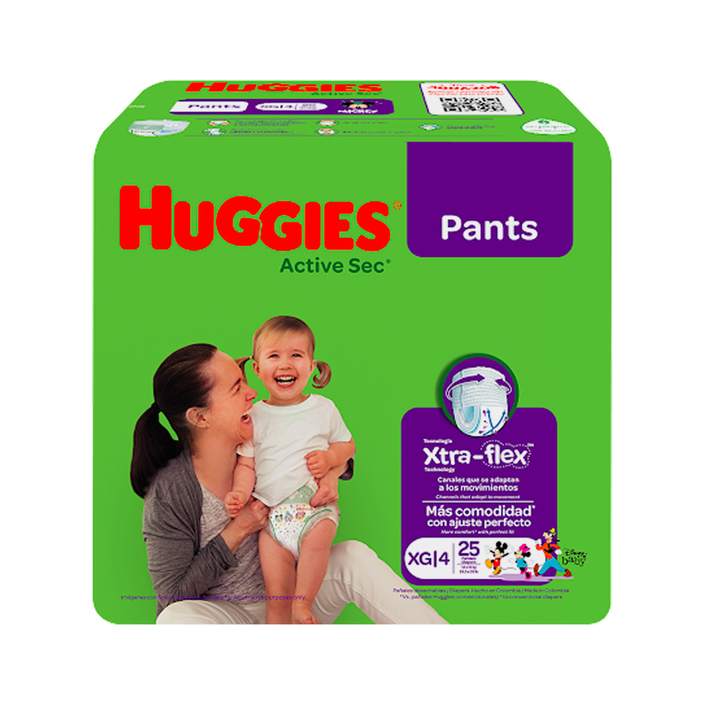 Pants Desechables Huggies Active Sec Talla XG 25uds