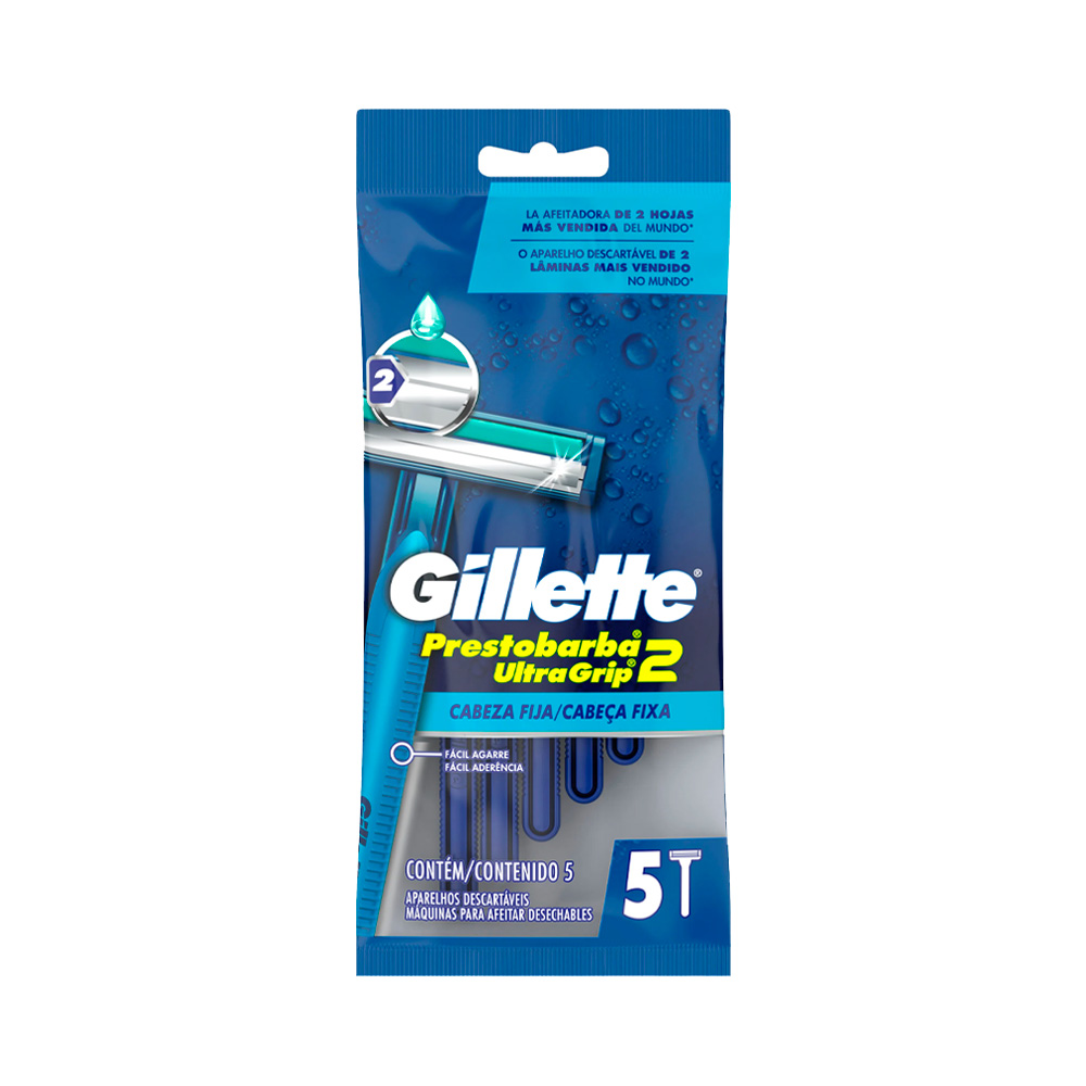 Afeitadora Gillette Ultragrip2 2 Hojillas 5uds