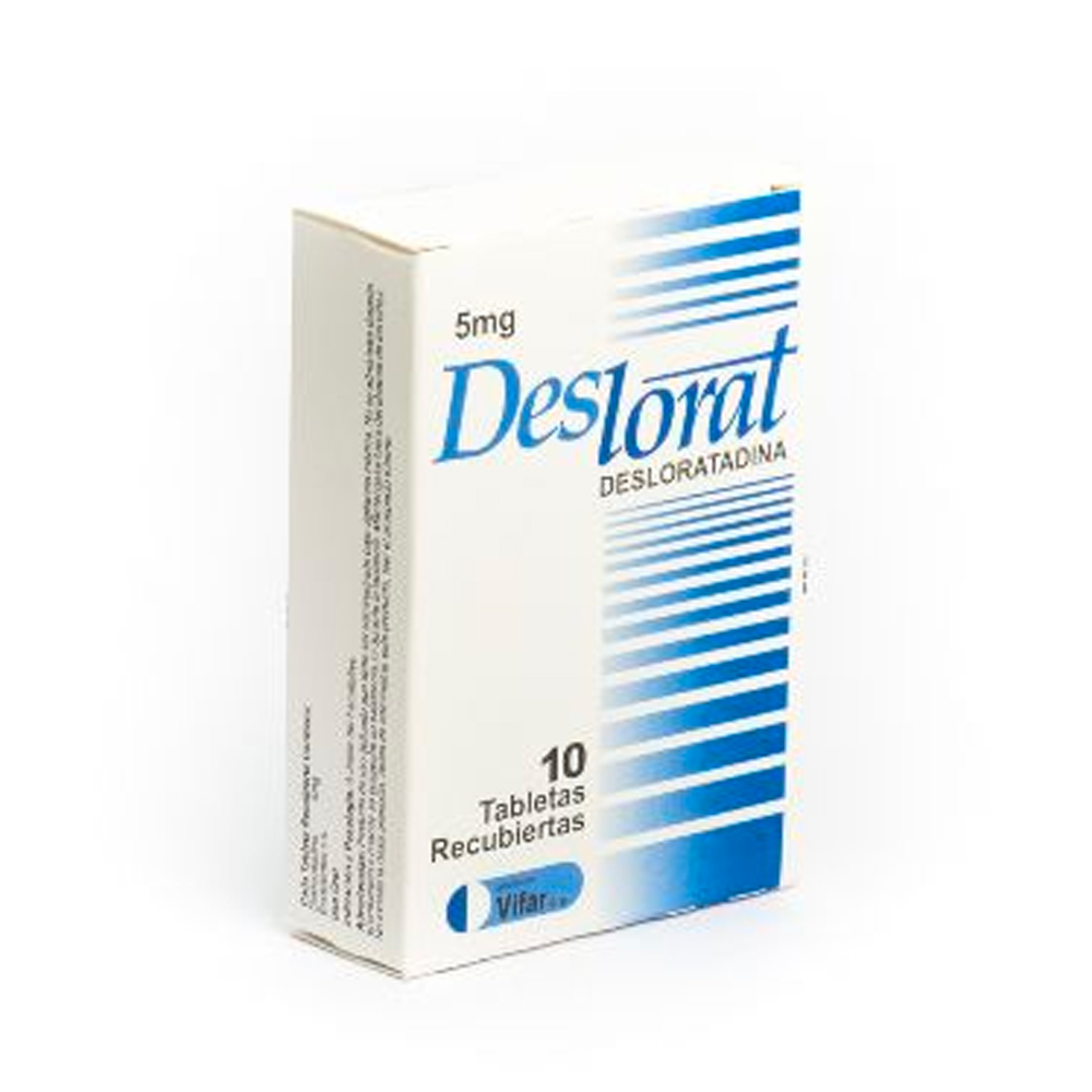 Desloratadina Deslorat 5mg 10 Tabletas