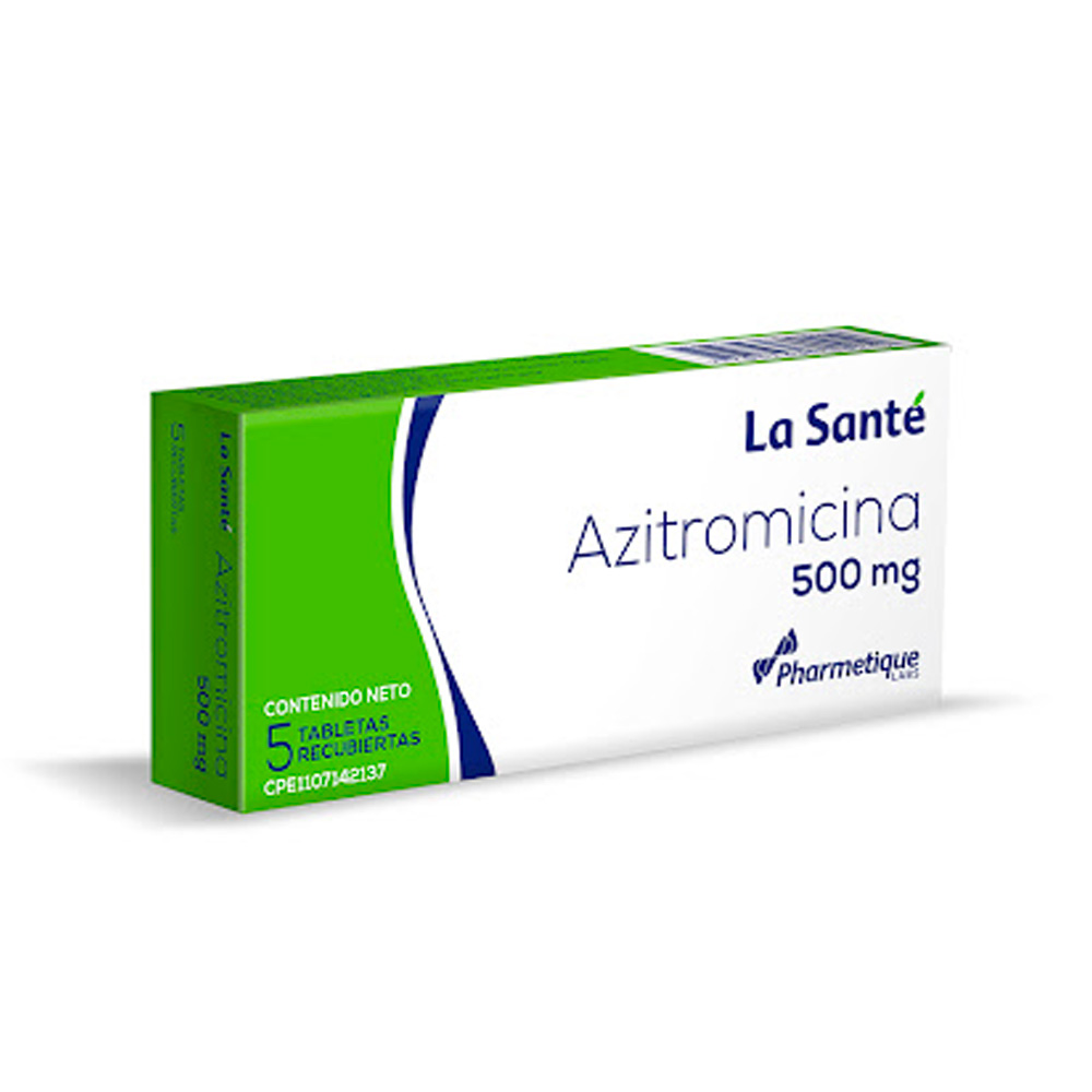 Azitromicina La Santé 500mg 5 Tabletas