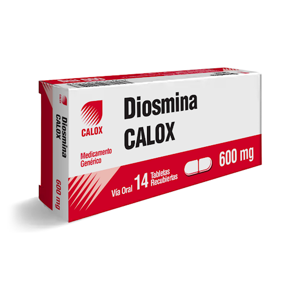 Diosmina Calox 600mg 14 Tabletas