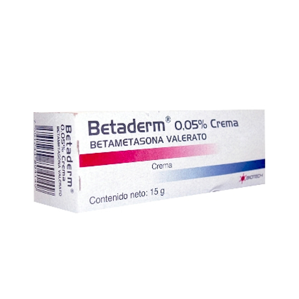 Betametasona Betaderm 0,05% 15g Crema