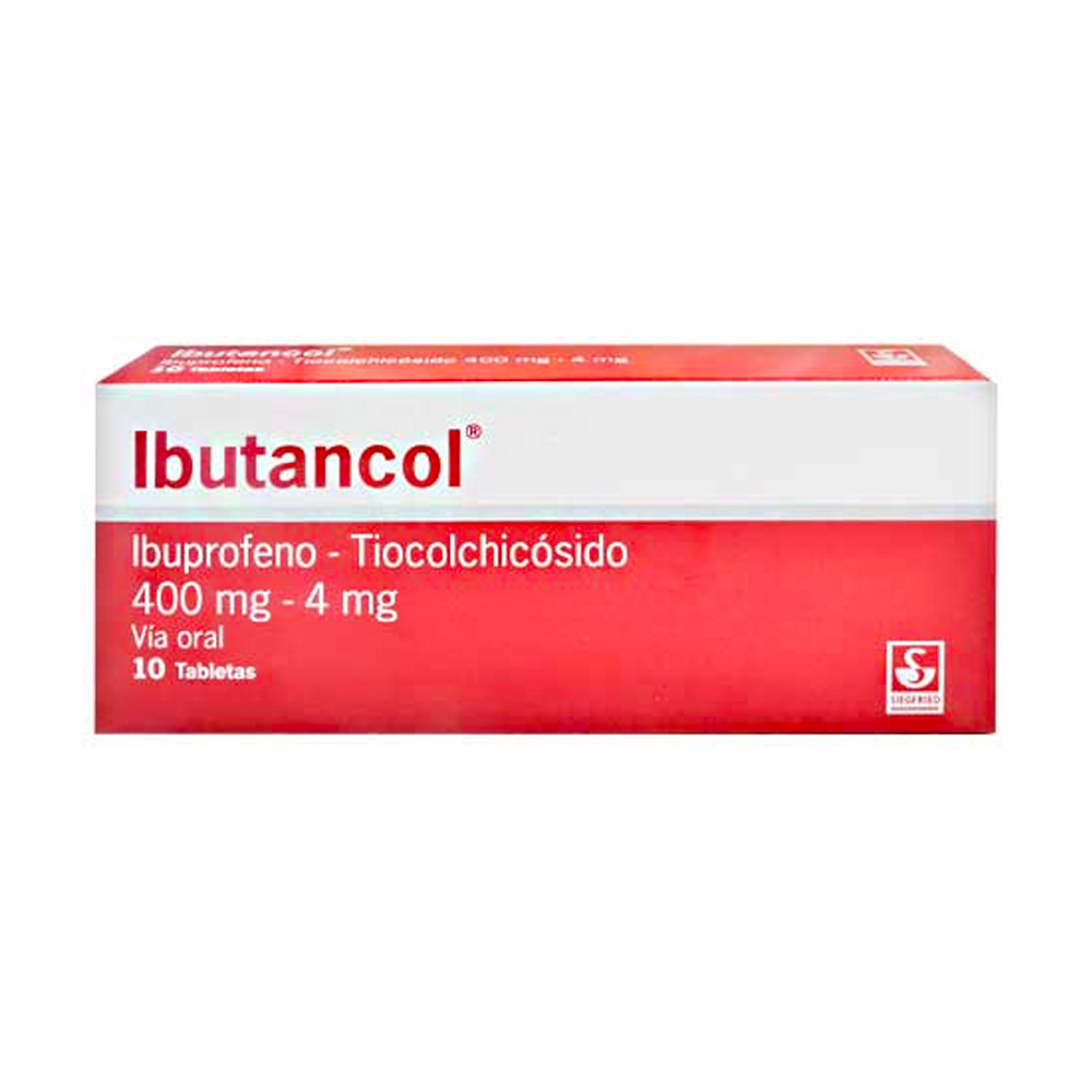 Ibuprofeno + Tiocolchicósido Ibutancol 400/4mg 10 Tabletas