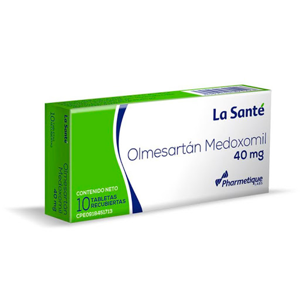 Olmesartán La Santé 40mg 10 tabletas