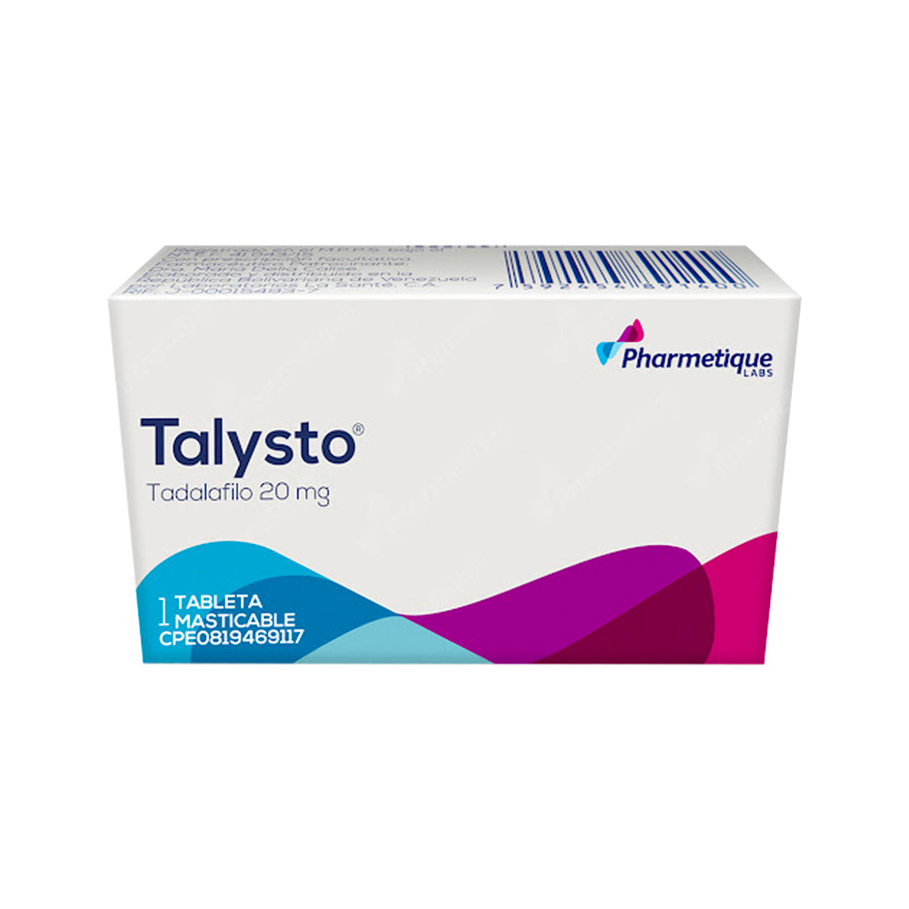 Tadalafilo Talysto 20mg 1 Tabletas Masticable