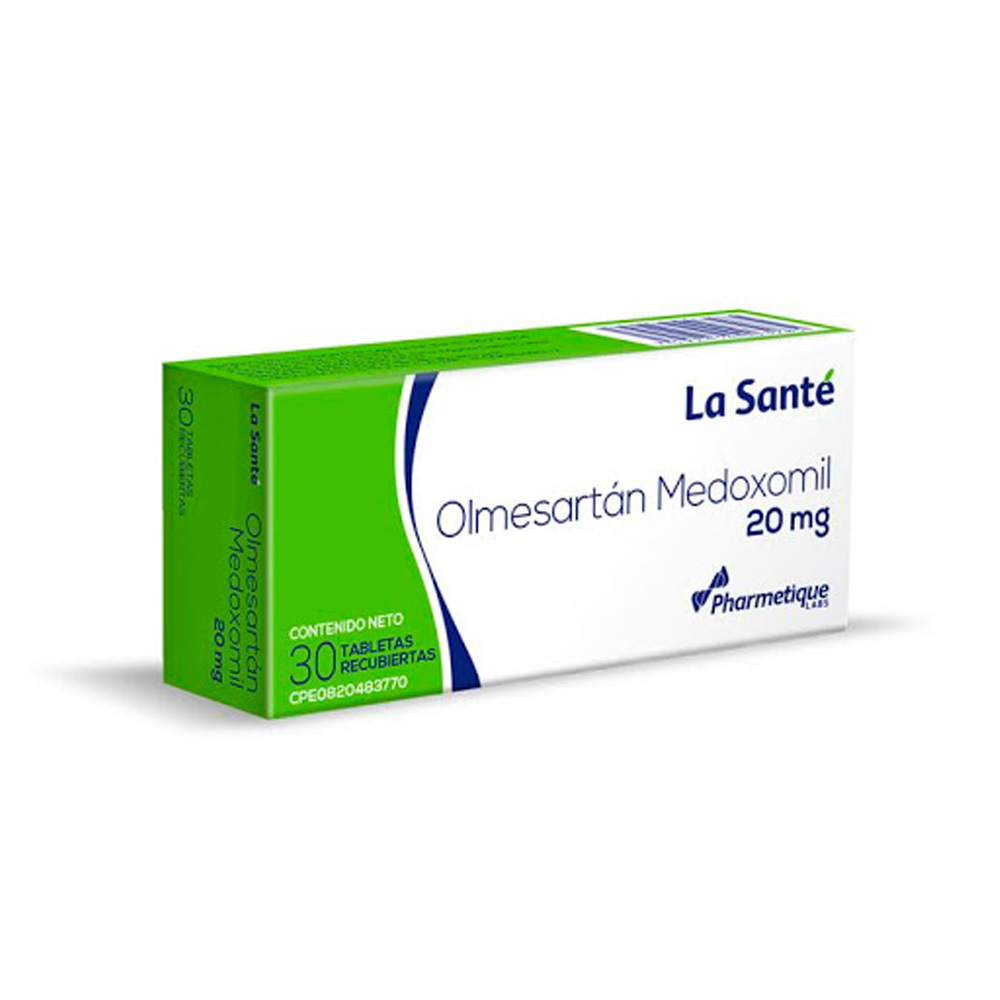 Olmesartán La Santé 20mg 30 Tabletas