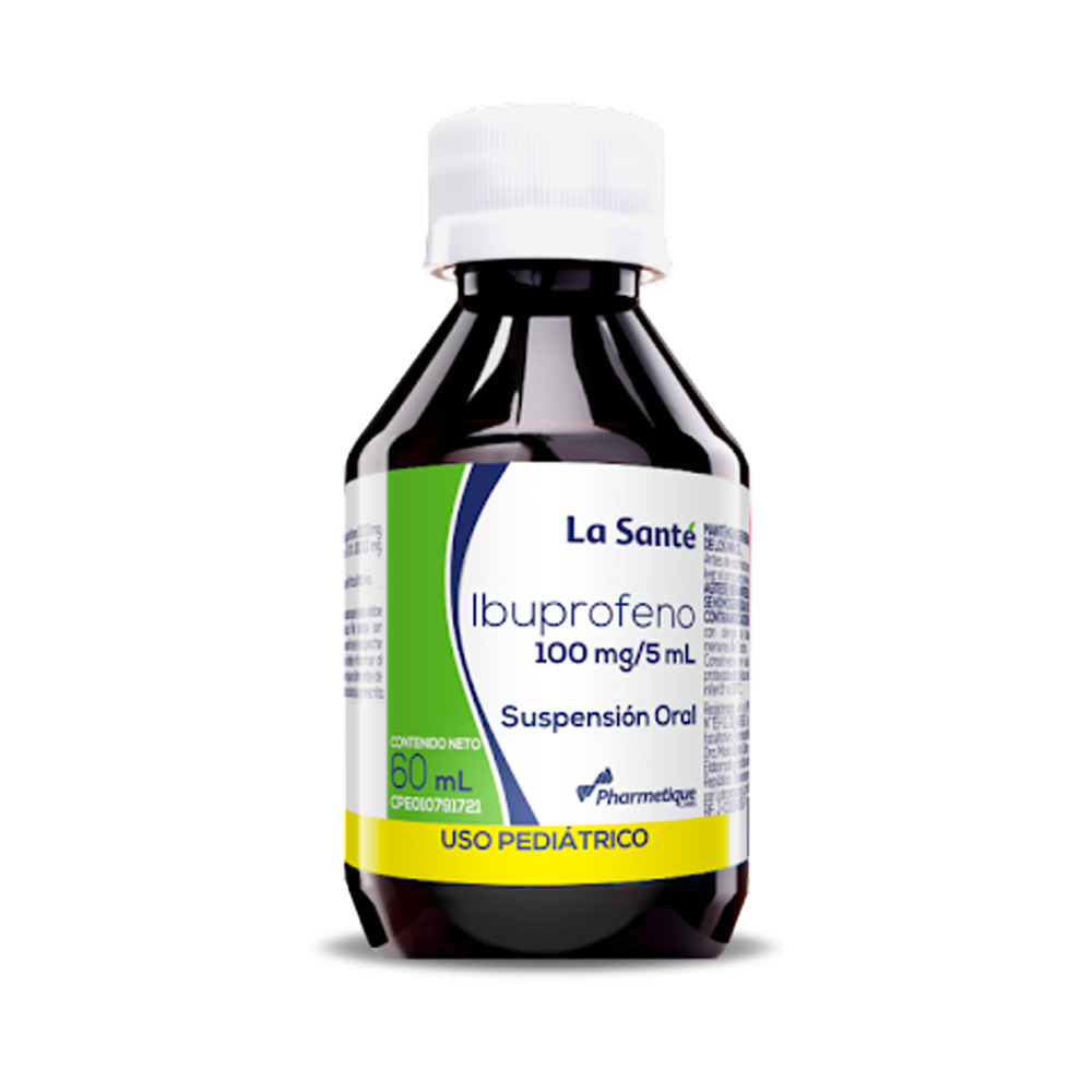 Ibuprofeno La Santé 100mg/5ml 60ml Suspensión Oral