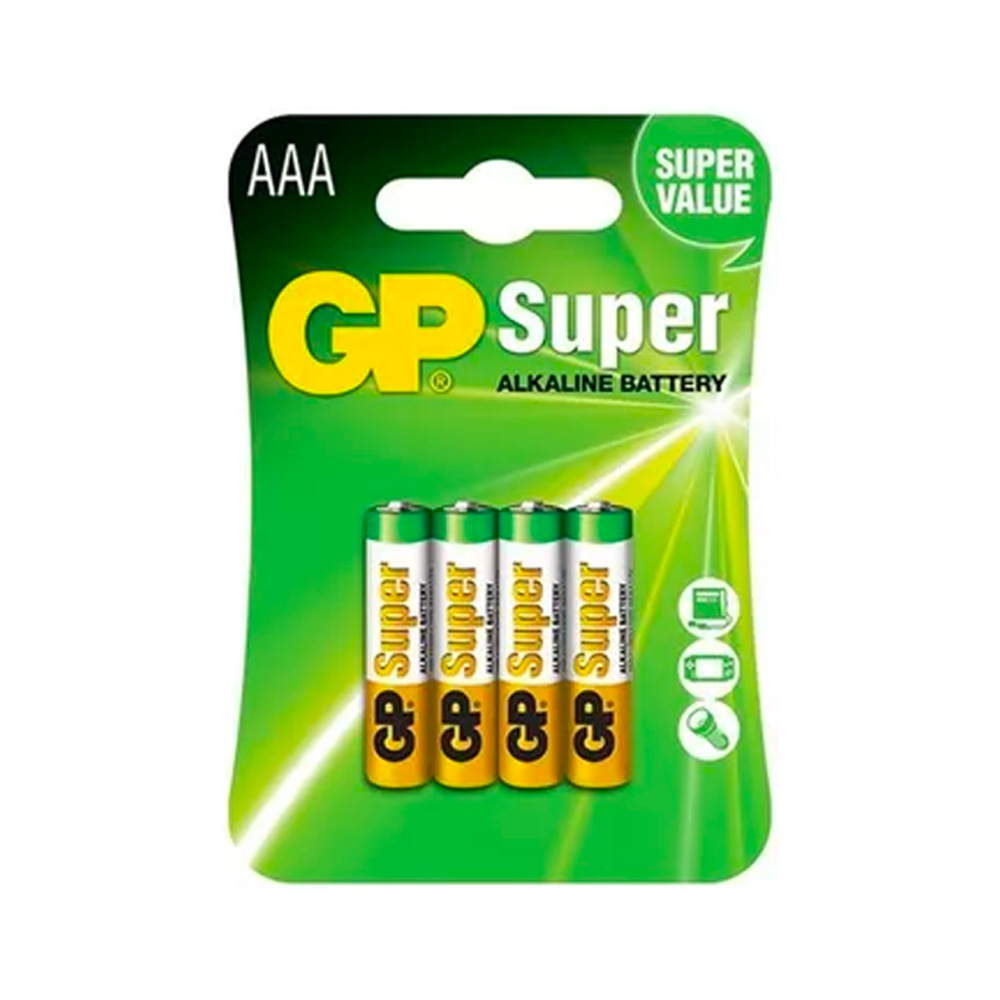 Batería Gp Super Alcalina AAA 4uds