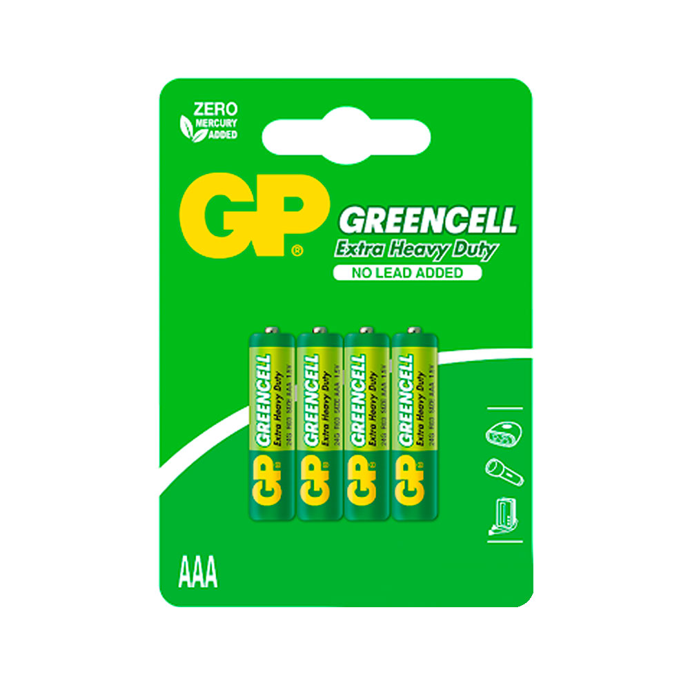 Batería Gp Greencell AAA 4uds