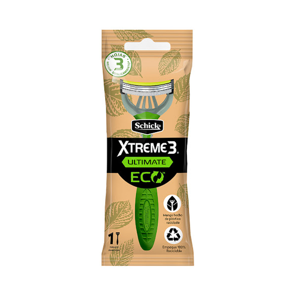 Afeitadora Schick Xtreme 3 Ultimate Eco 3 Hojillas 1ud