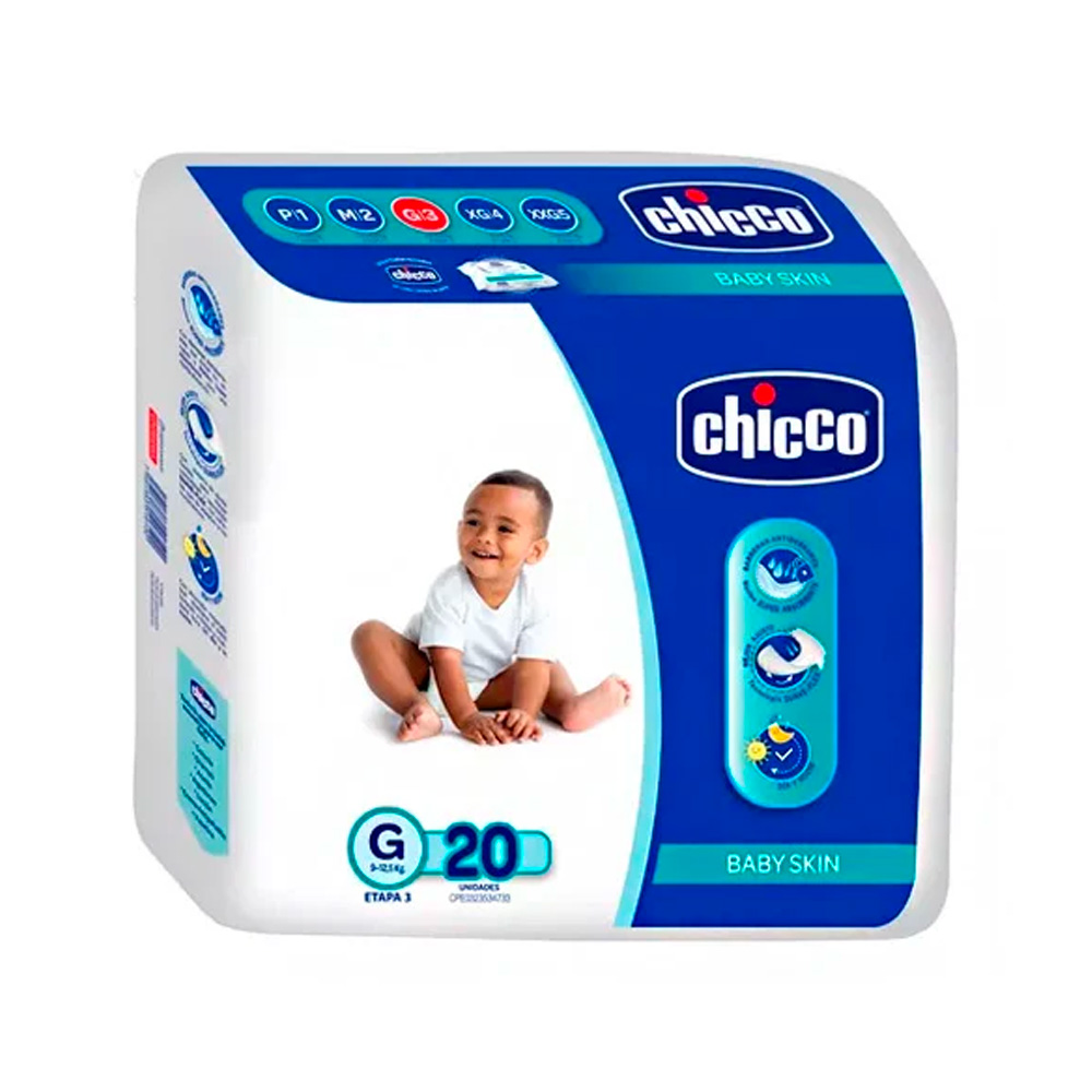 Pañales Desechables Chicco Talla G 20uds