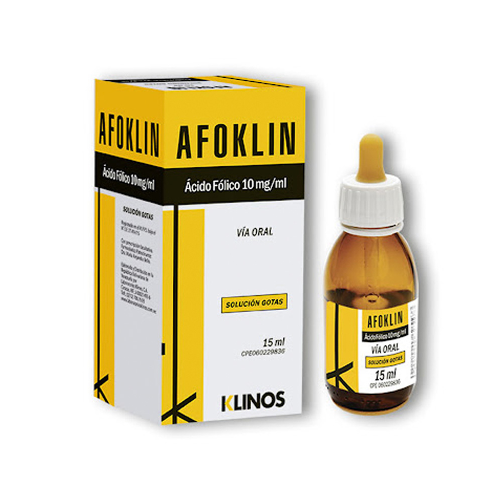 Ácido Fólico Klinos 10mg/ml 15ml Gotas