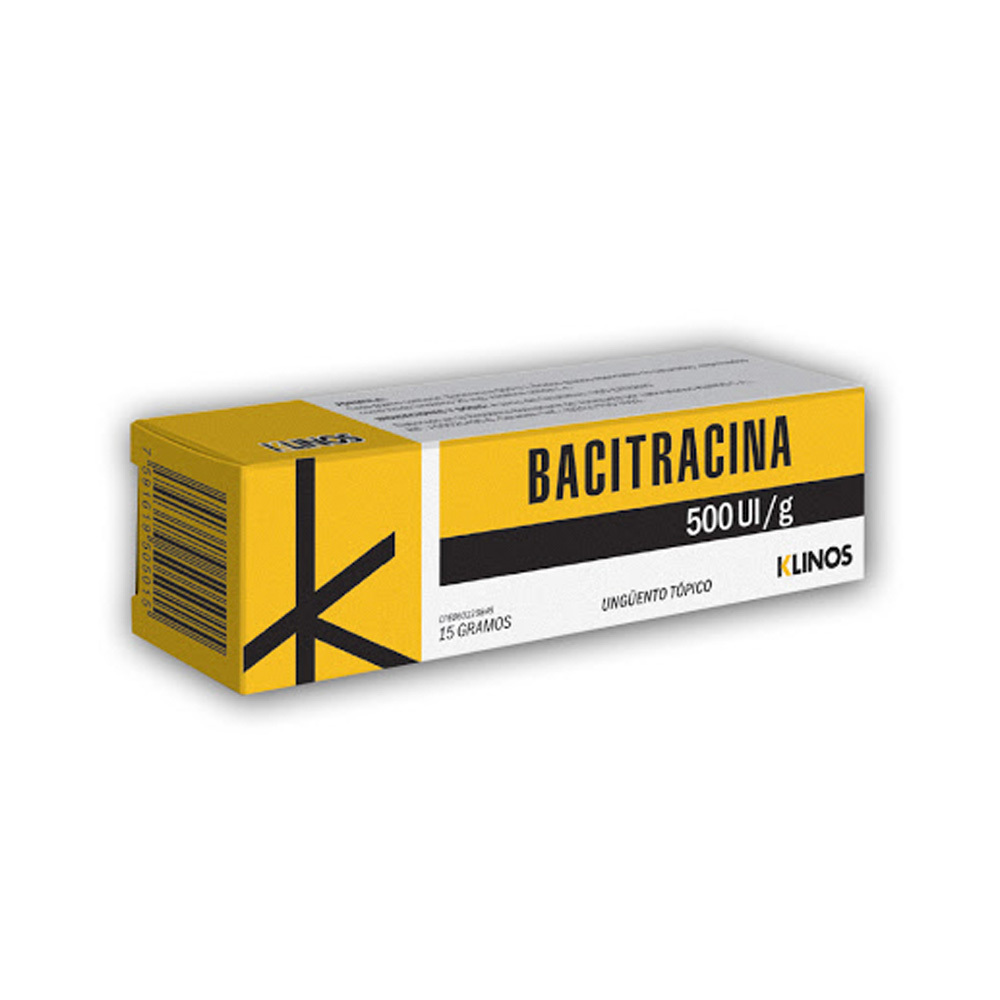 Bacitracina Klinos 15g Ungüento