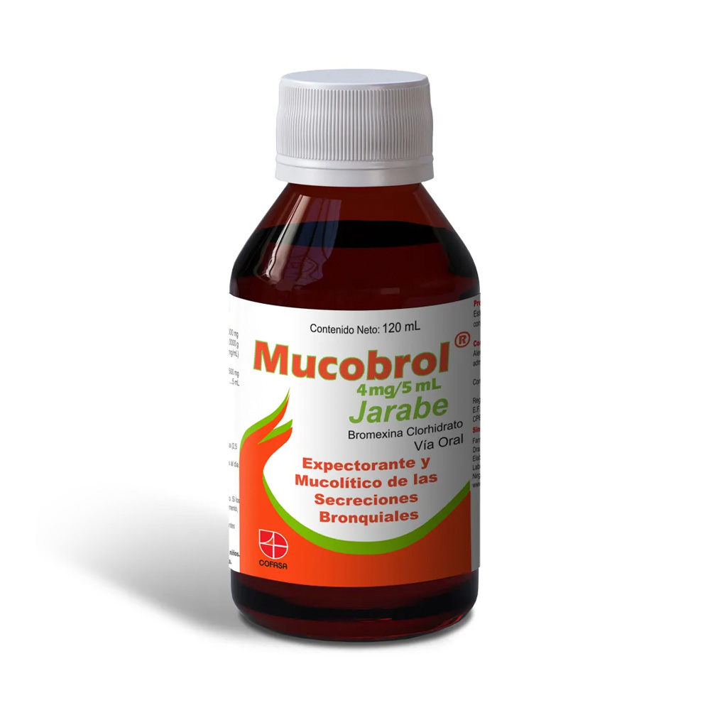 Bromexina Mucobrol 4mg/5ml 120ml