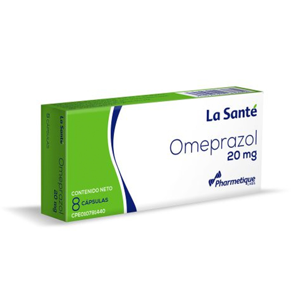 Omeprazol La Santé 20mg 8 Cápsulas