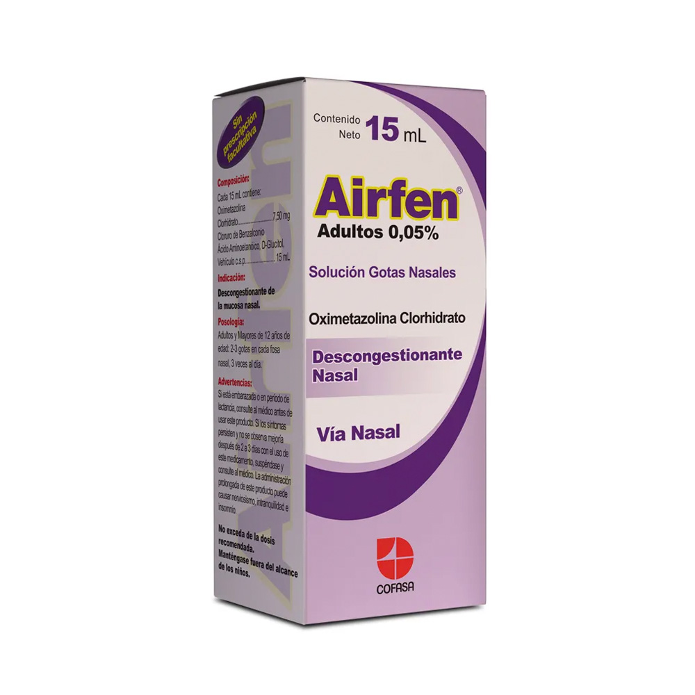 Oximetazolina Airfen 0,05% 15ml Gotas Adulto