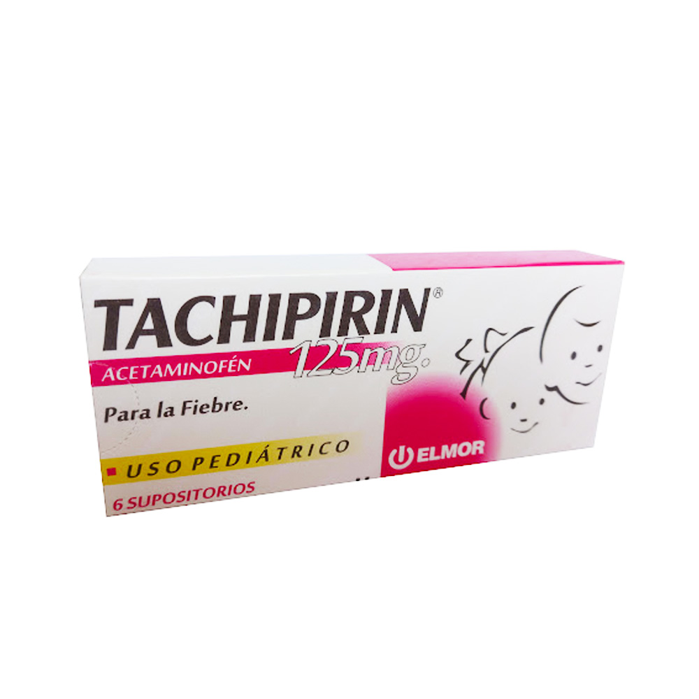 Acetaminofén Tachipirin 125mg 6 Supositorios