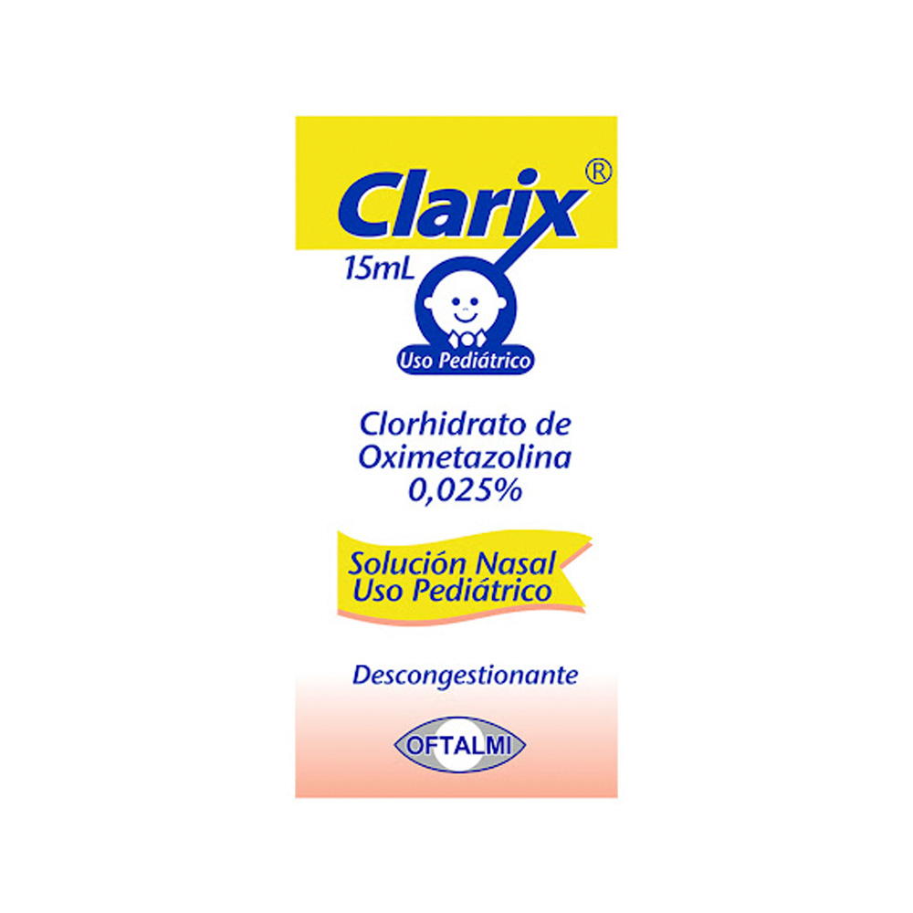 Oximetazolina Clarix 0,025% 15ml Solución Nasal Pediátrico