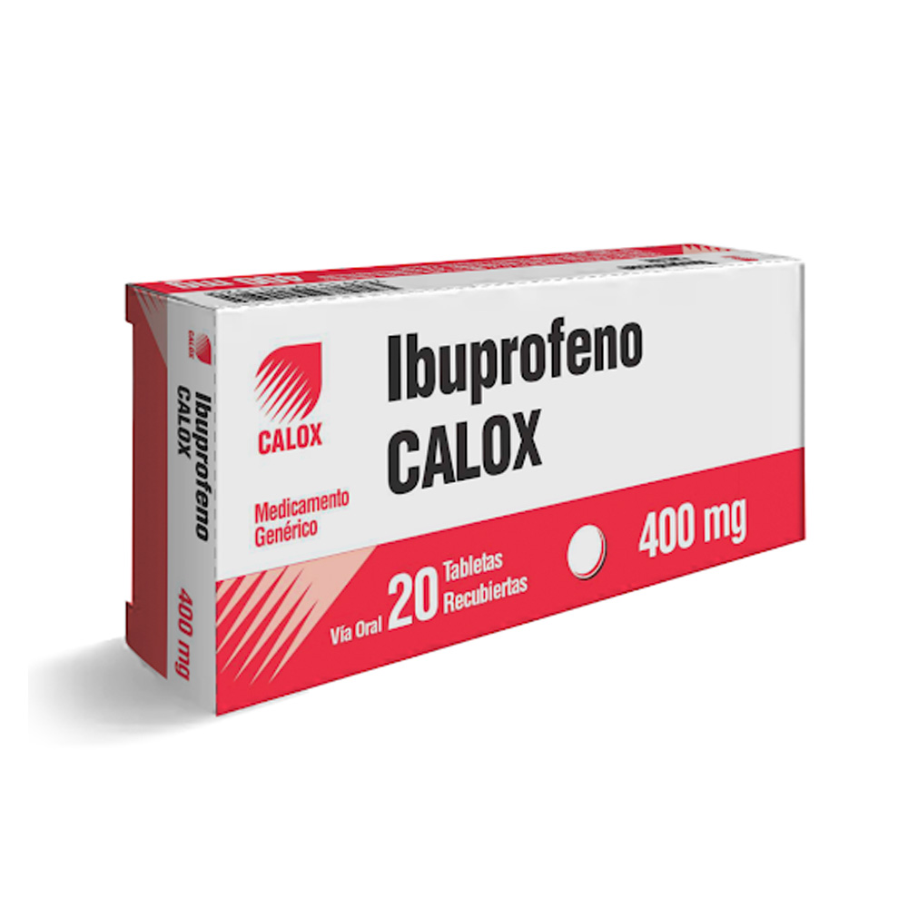 Ibuprofeno Calox 400mg 20 Tabletas