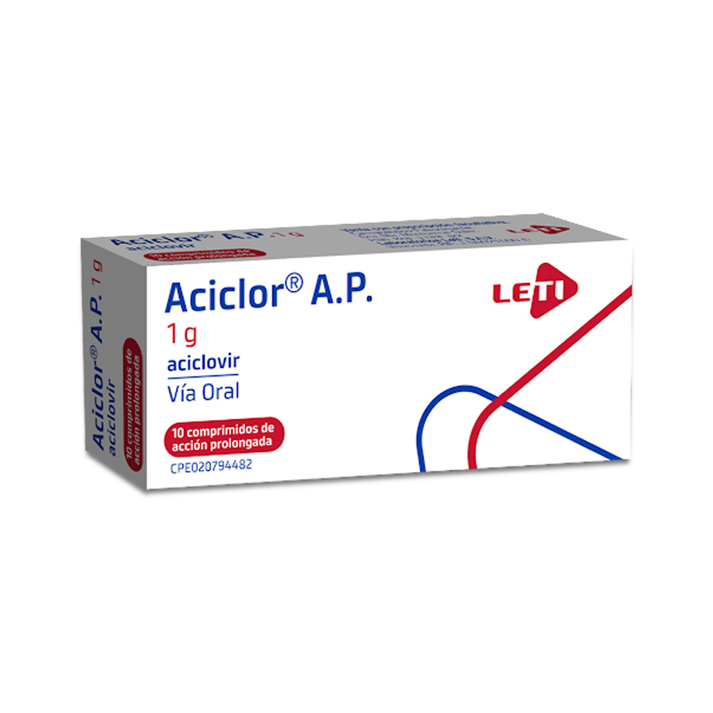 Aciclovir Aciclor AP 1g 10 Comprimidos