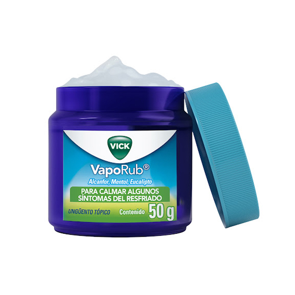 Alcanfor + Mentol + Eucalipto Vick Vaporub Tarro 50g