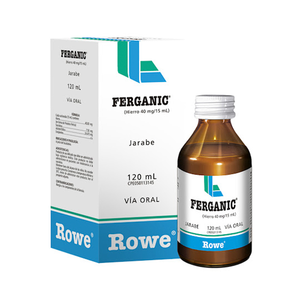 Hierro Ferganic 40mg/15ml 120ml Jarabe