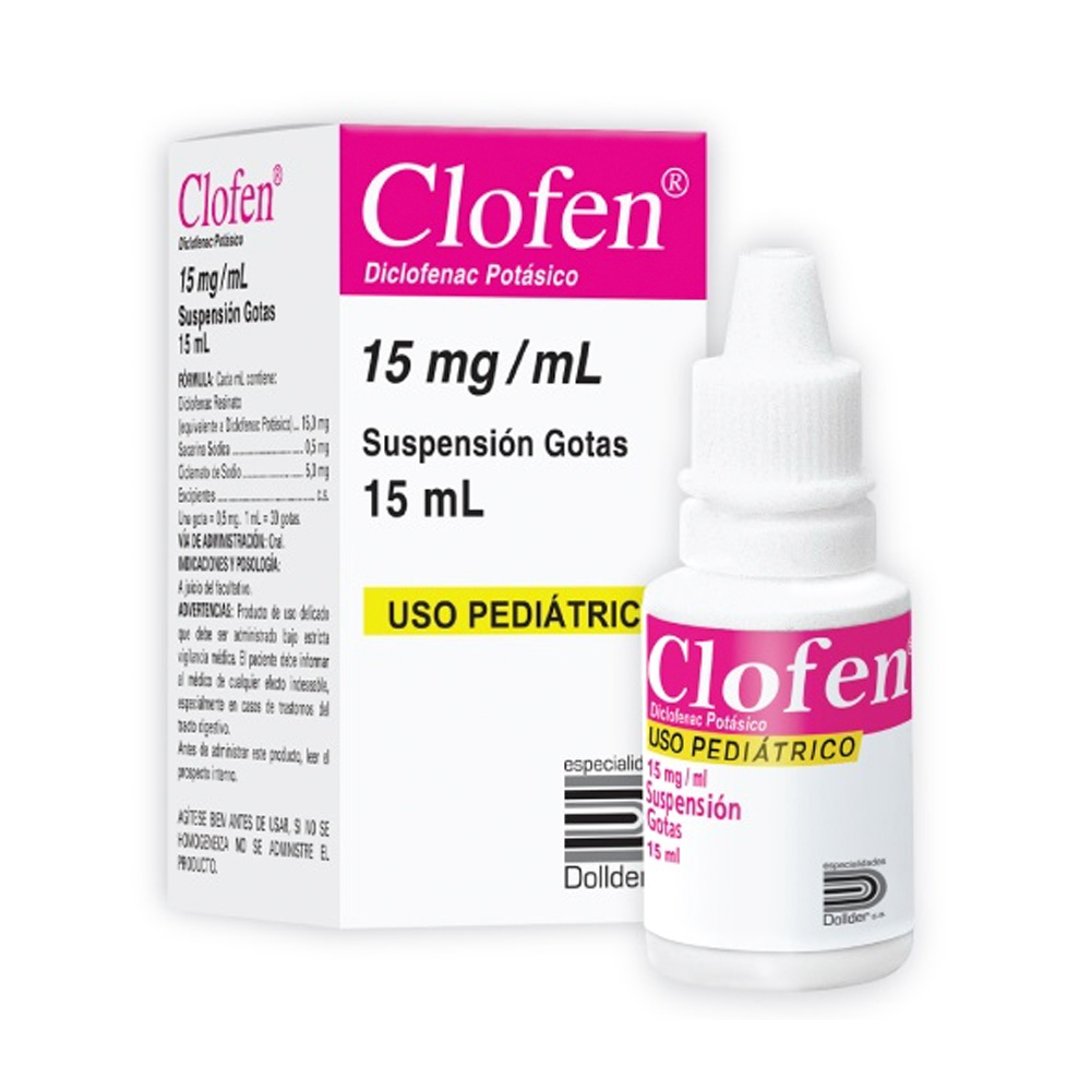 Diclofenac Potásico Clofen Gotas15mg/ml 15ml