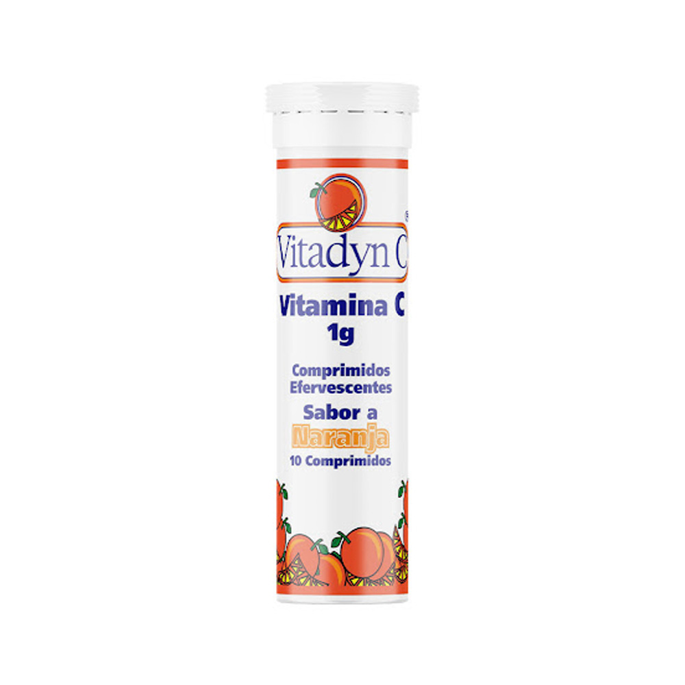 Vitamina C Vitadyn 1g 10 Comprimidos Efervescentes Sabor Naranja