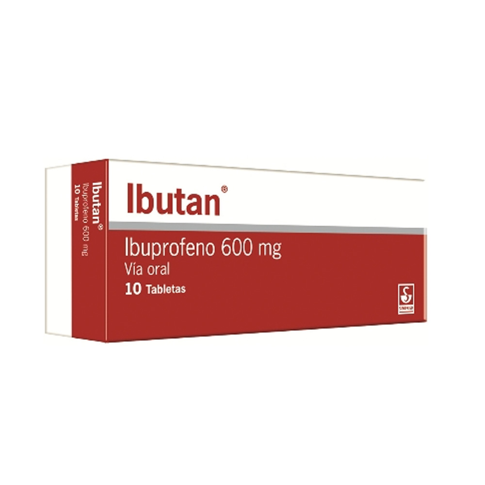 Ibuprofeno Ibutan 600mg 10 Tabletas