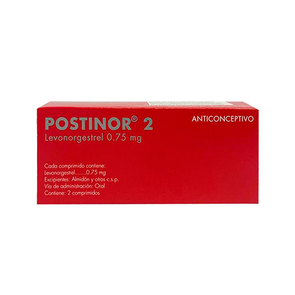 Levonorgestrel Postinor 2 0,75mg 2 Comprimidos