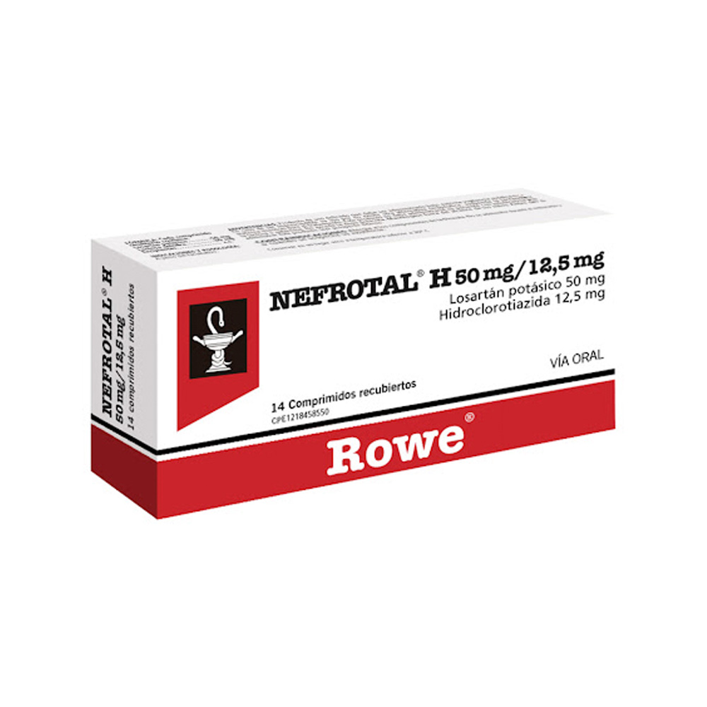 Losartán Potásico Nefrotal H 50/12,5mg 14 Comprimidos