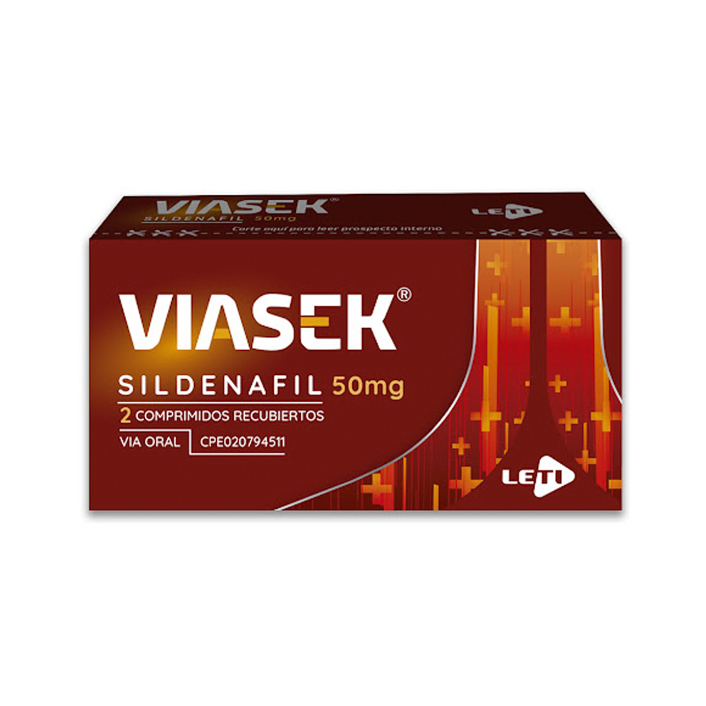 Sildenafil Viasek 50mg 2 Comprimidos