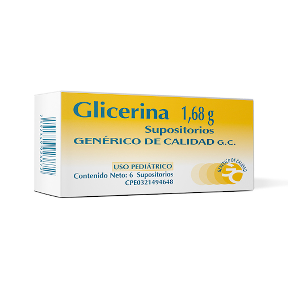 Supositorios de Glicerina 1,68g 6 Unidades Pediátrico