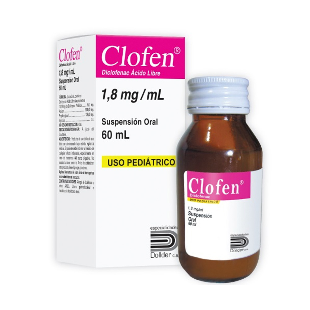 Diclofenac Potásico Clofen 1,8mg/ml 60ml