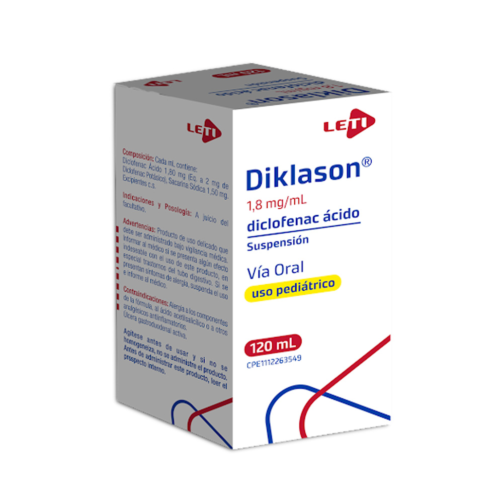 Diclofenac Potásico Diklason 1,8mg/ml 120ml