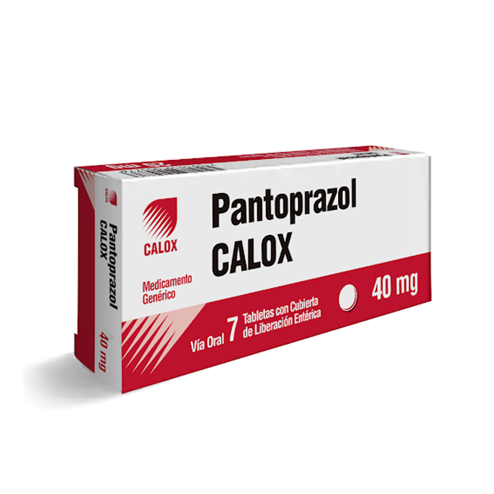 Pantoprazol Calox 40mg 7 Tabletas